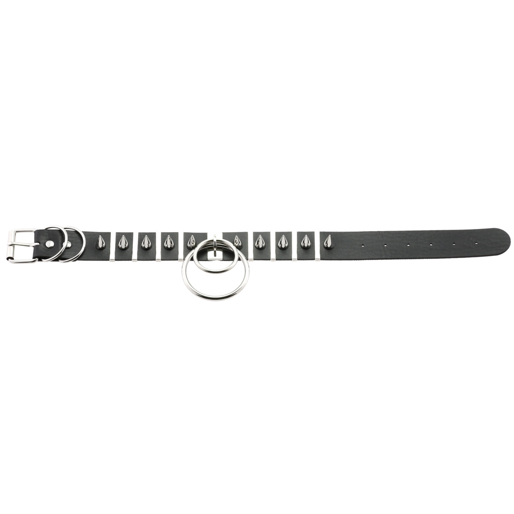 Gargantilha de espinhos grande - Goth Punk Spike Choker avaliação e preço