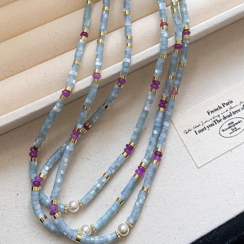 Colares de Contas de Cristal R - Pearl Choker Necklace Vintage avaliação e preço