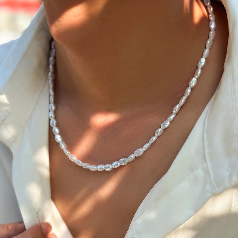 Gargantilha de pérolas imitada - Pearl Choker Necklace Vintage avaliação e preço