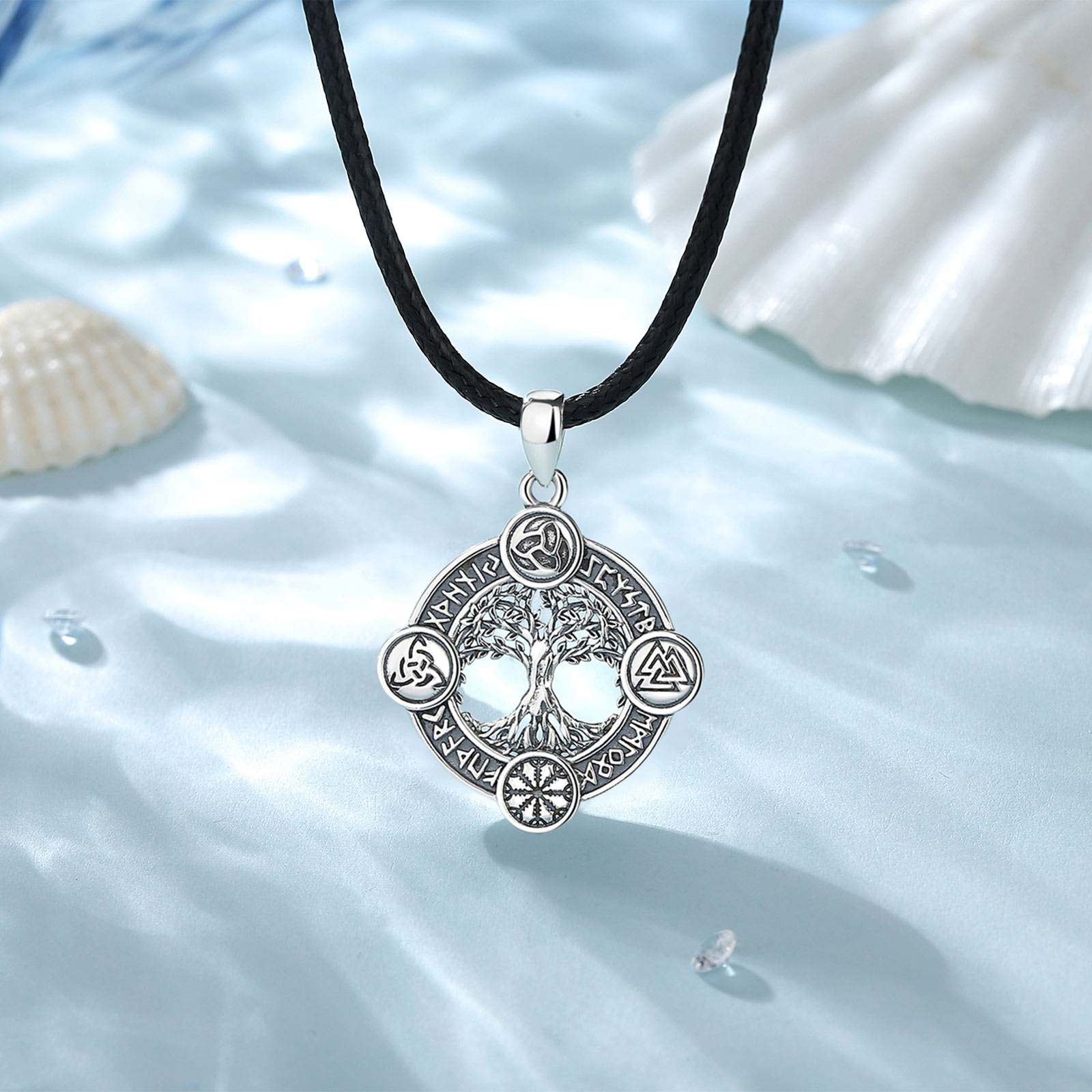 Eudora 925 prata esterlina árv - 925 Sterling Silver Chain Necklace Men avaliação e preço
