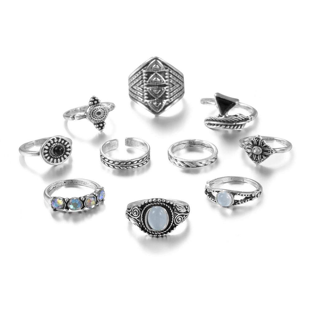 Meyfflin conjunto de anel de j - Vintage Punk Knuckle Rings Set avaliação e preço