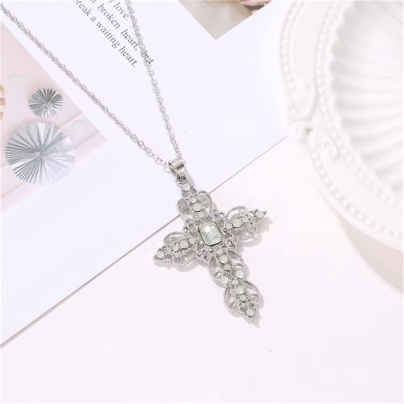 Conjunto de colar duplo Y2K de - Layered Pendant Necklace Aesthetic avaliação e preço