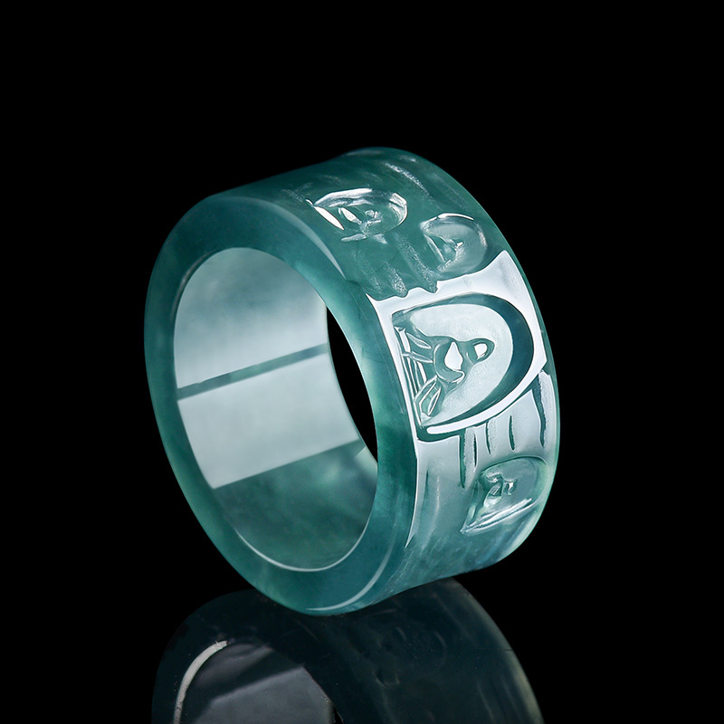 Anel de Buda em Jadeíta Birman - Rings avaliação e preço