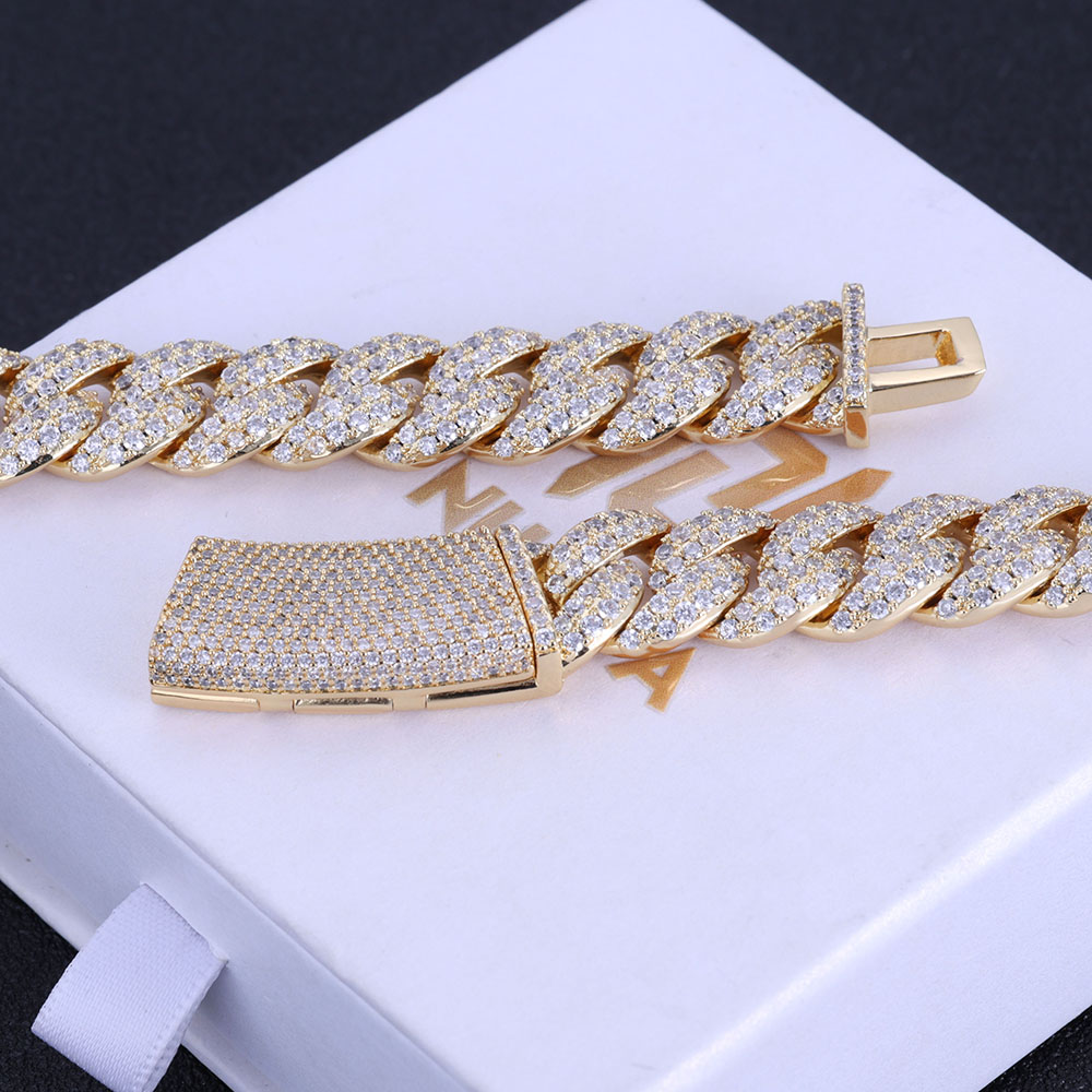ESKEEM Novo Estilo 13MM Iced O - Cuban Link Chain 12Mm avaliação e preço