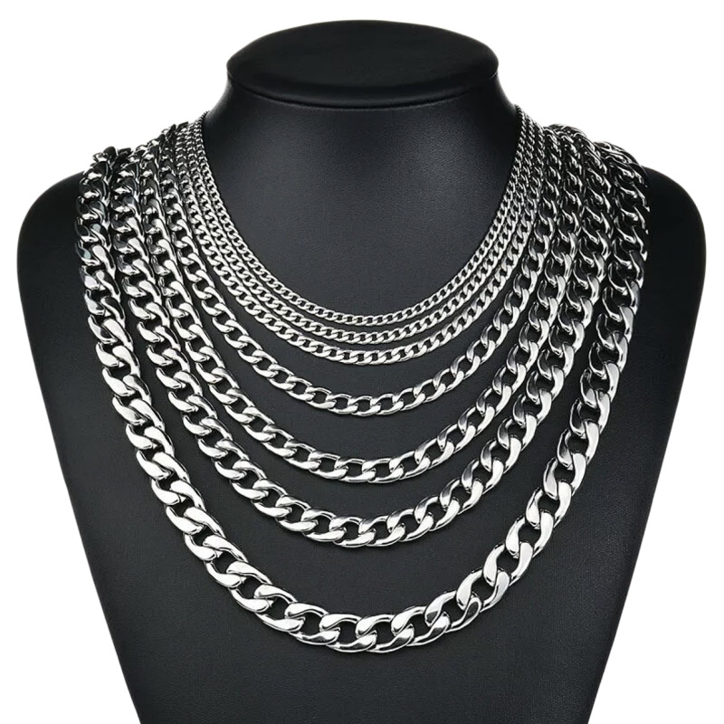 Yq 3mm-10mm 316l aço inoxidáve - Cuban Link Chain 12Mm avaliação e preço