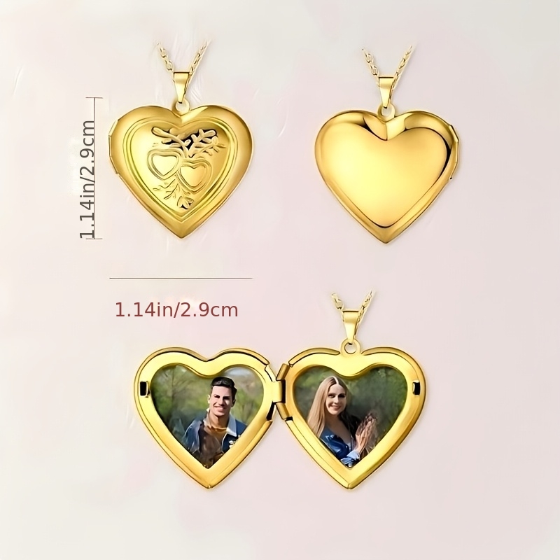 Colar Personalizado com Foto 1 - Heart Locket Necklace Photo avaliação e preço
