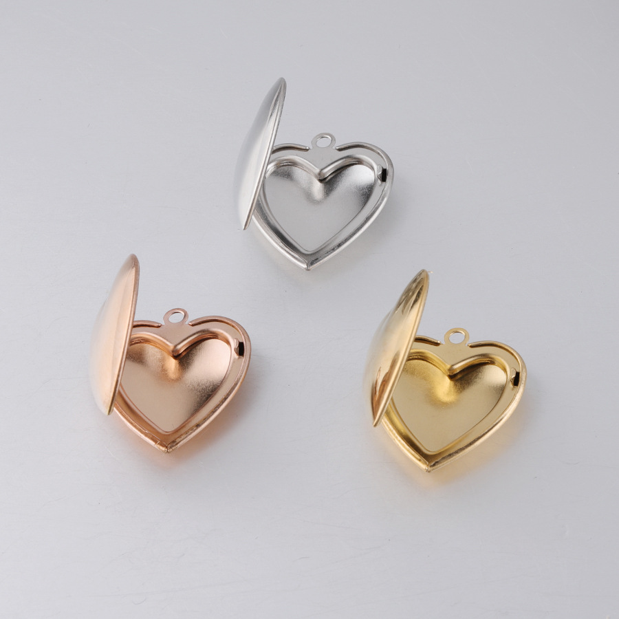 Fnixtar amor coração moldura d - Heart Locket Necklace Photo avaliação e preço