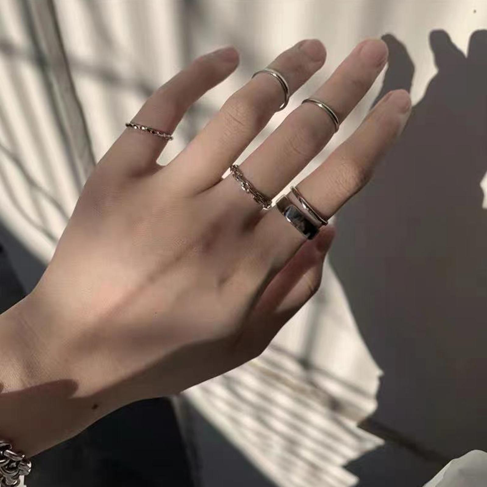 Conjunto de Anéis Hip Hop Femi - Vintage Punk Knuckle Rings Set avaliação e preço